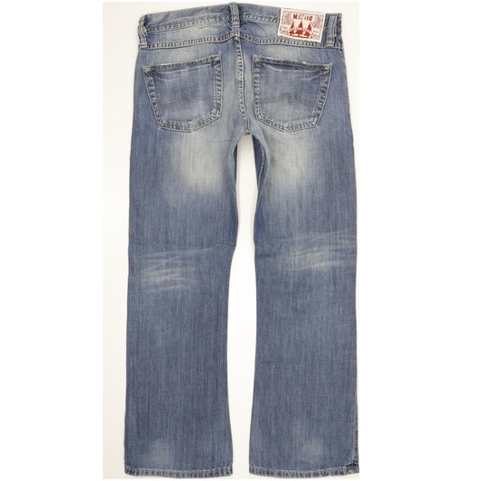 Mustang Men Blue Bootcut Regular Jeans W34 L31