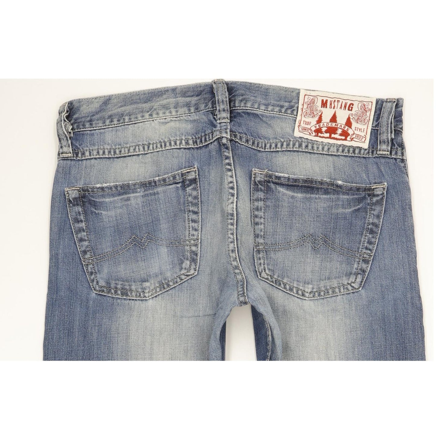 Mustang Men Blue Bootcut Regular Jeans W34 L31