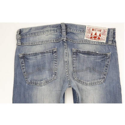 Mustang Men Blue Bootcut Regular Jeans W34 L31