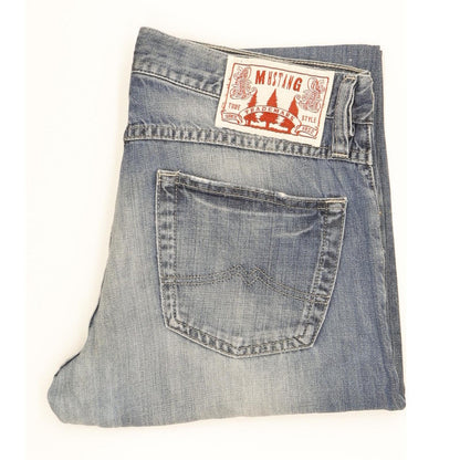 Mustang Men Blue Bootcut Regular Jeans W34 L31