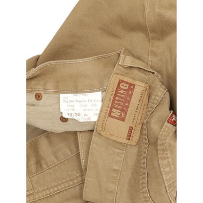 Mustang Men Beige Straight Regular Jeans W35 L30