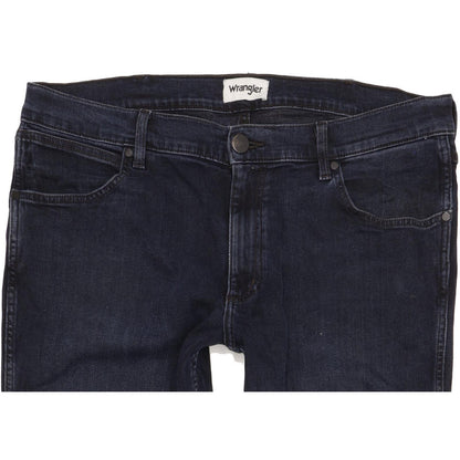 Wrangler Greensboro Men Blue Straight Regular Stretch Jeans W36 L29