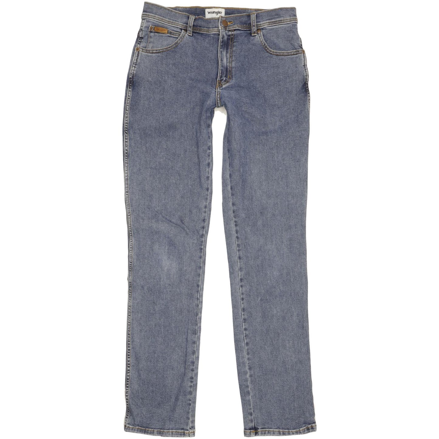 Wrangler Texas Men Blue Straight Regular Stretch Jeans W33 L36