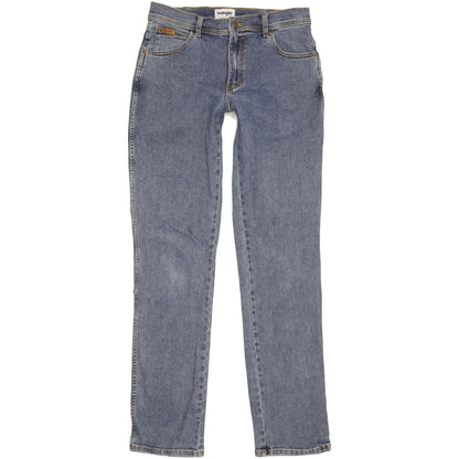 Wrangler Texas Men Blue Straight Regular Stretch Jeans W33 L36