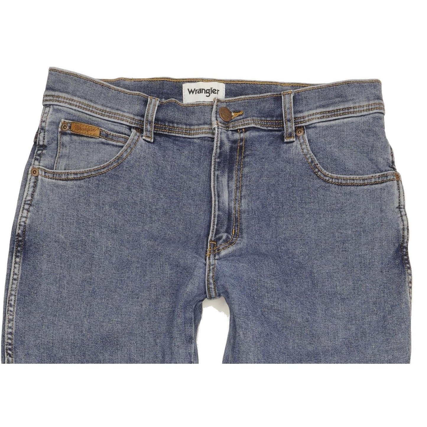 Wrangler Texas Men Blue Straight Regular Stretch Jeans W33 L36