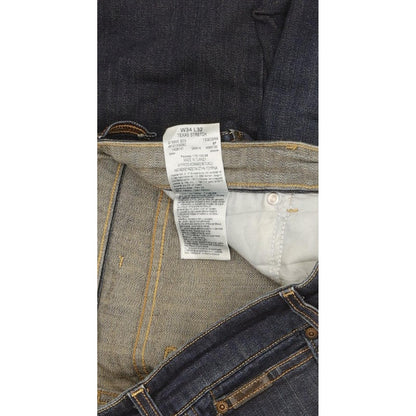 Wrangler Texas Men Blue Straight Regular Stretch Jeans W34 L32