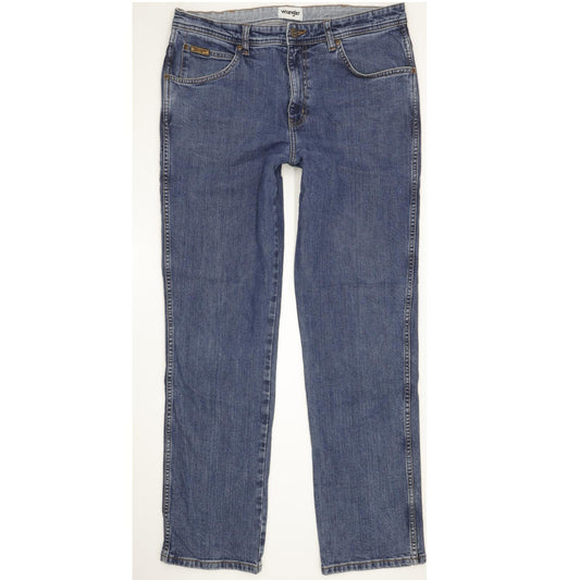Wrangler Arizona Men Blue Straight Regular Stretch Jeans W36 L33