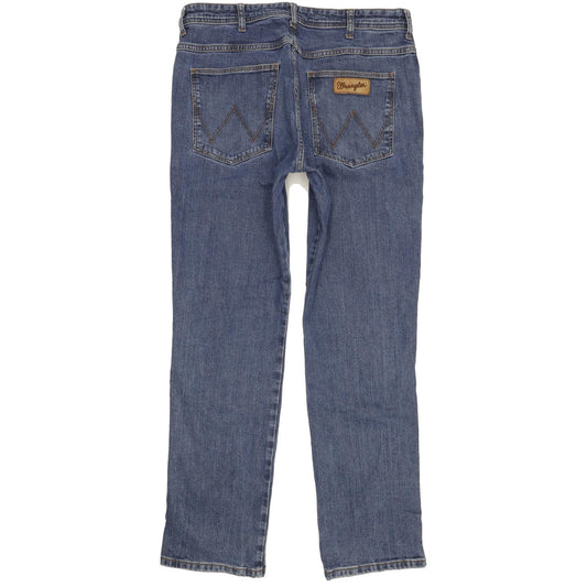 Wrangler Arizona Men Blue Straight Regular Stretch Jeans W36 L33