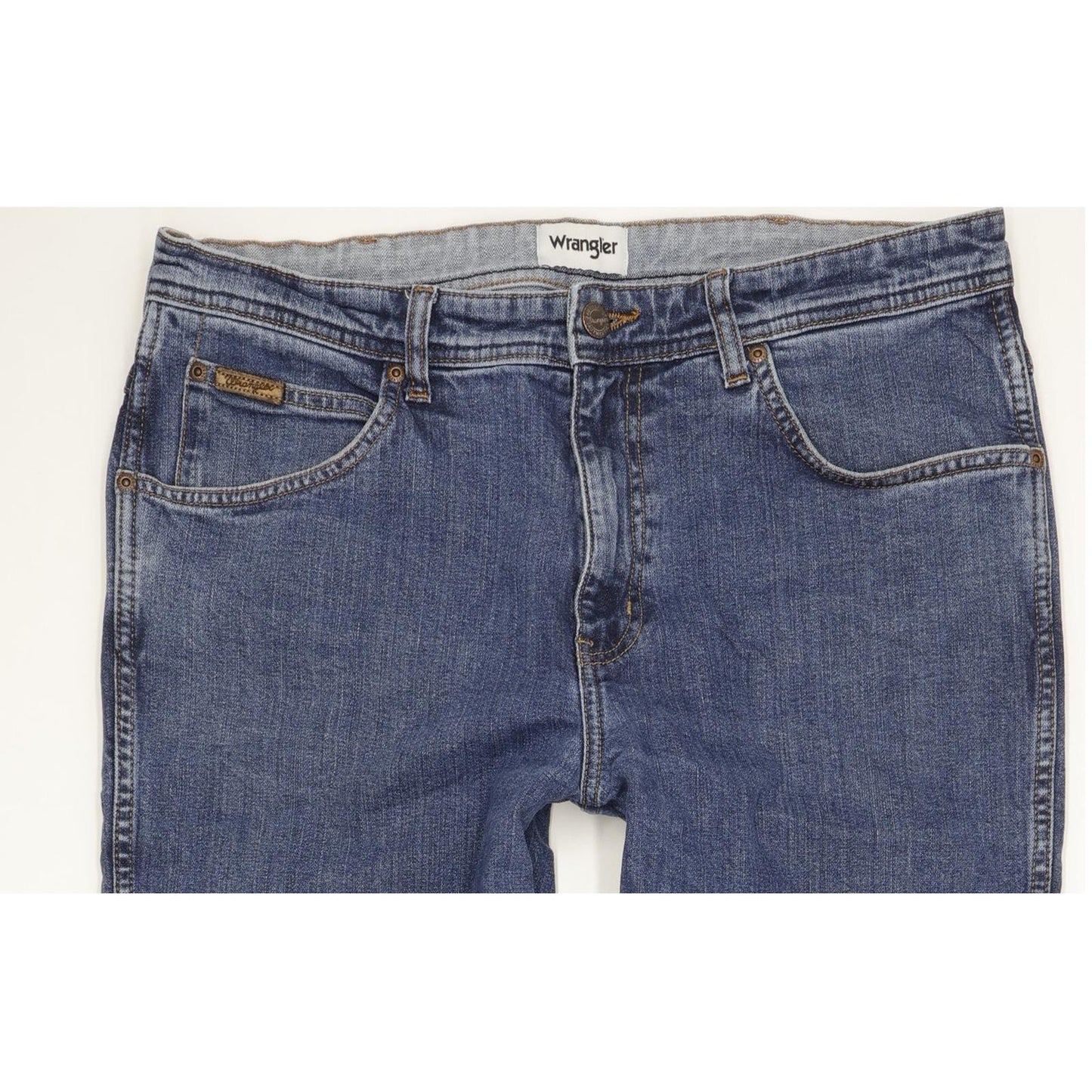 Wrangler Arizona Men Blue Straight Regular Stretch Jeans W36 L33
