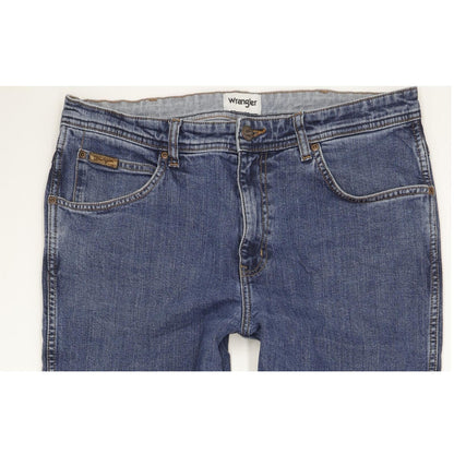Wrangler Arizona Men Blue Straight Regular Stretch Jeans W36 L33