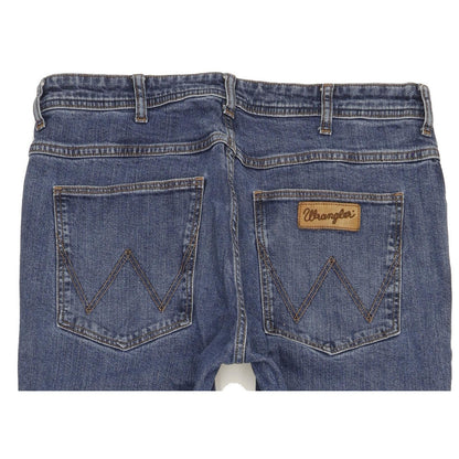 Wrangler Arizona Men Blue Straight Regular Stretch Jeans W36 L33