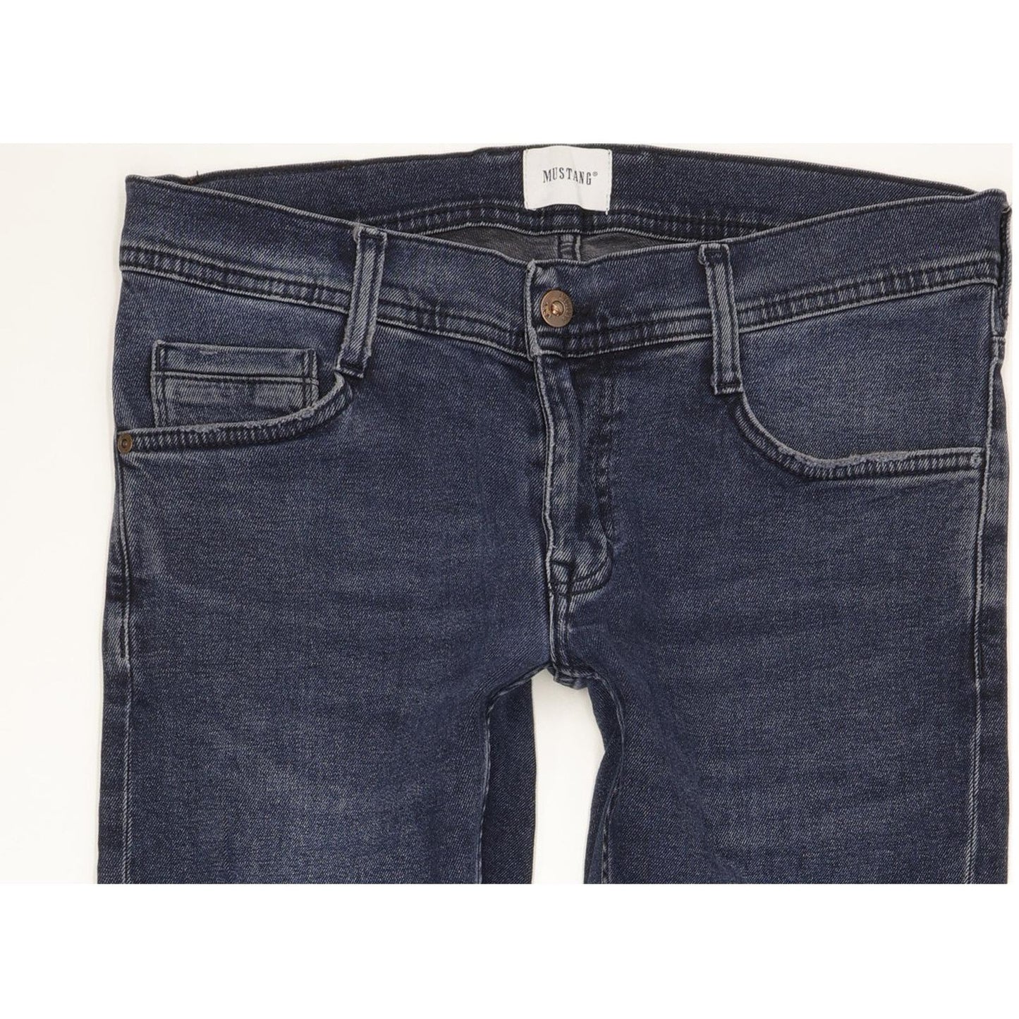 Mustang Men Blue Straight Slim Jeans W30 L29