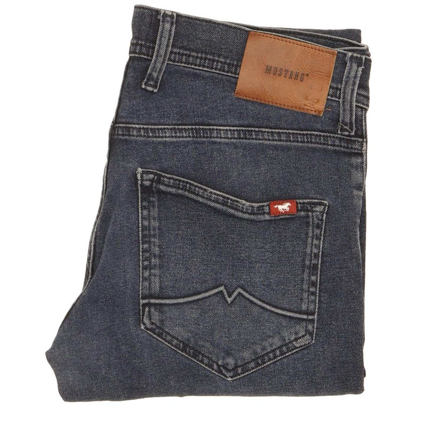 Mustang Men Blue Straight Slim Jeans W30 L29