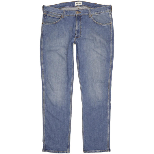Wrangler Greensboro Men Blue Straight Regular Stretch Jeans W38 L33