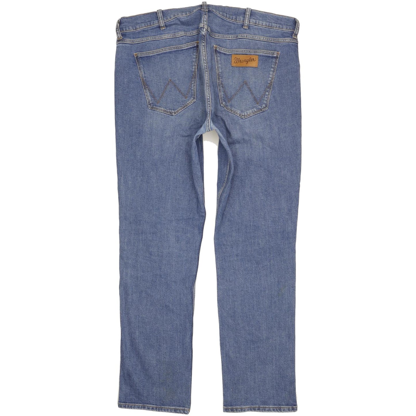 Wrangler Greensboro Men Blue Straight Regular Stretch Jeans W38 L33