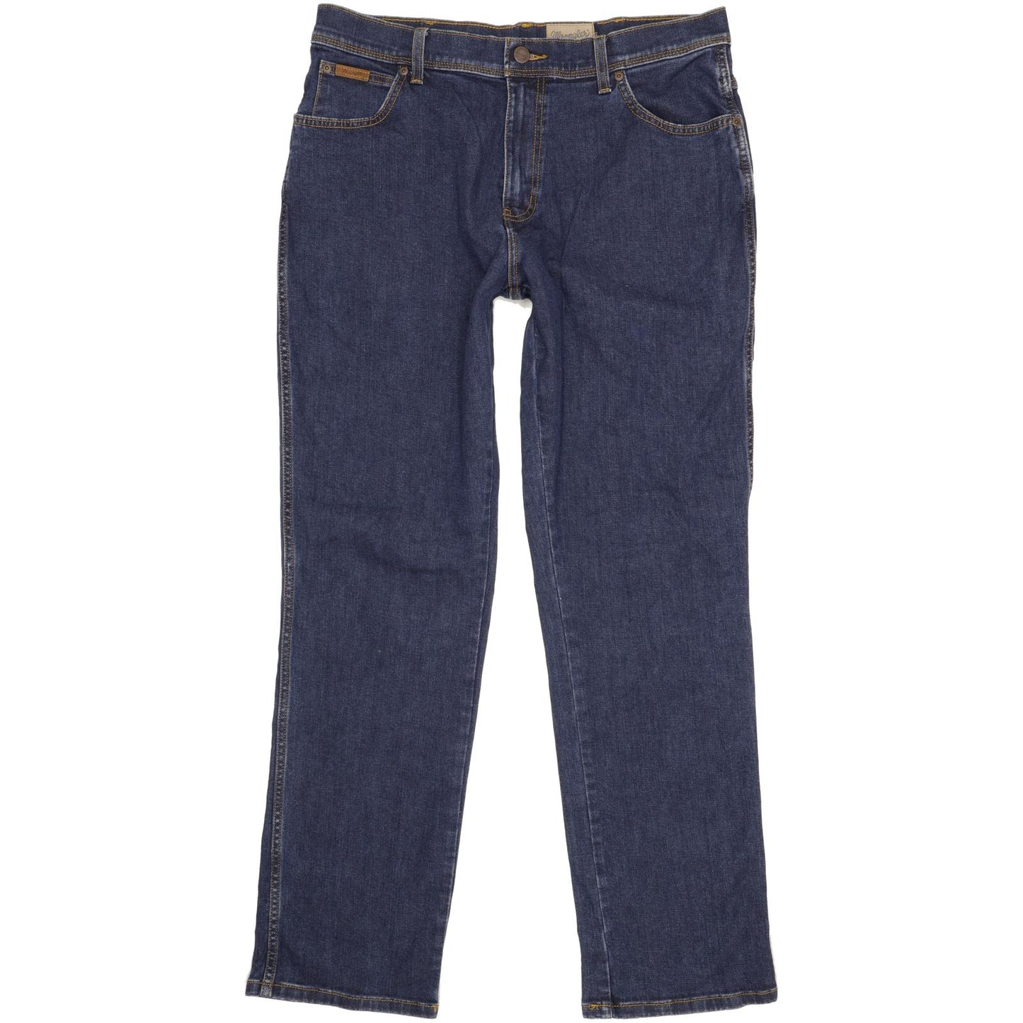 Wrangler Texas Men Blue Straight Regular Stretch Jeans W36 L32