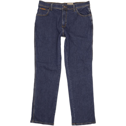 Wrangler Texas Men Blue Straight Regular Stretch Jeans W36 L32