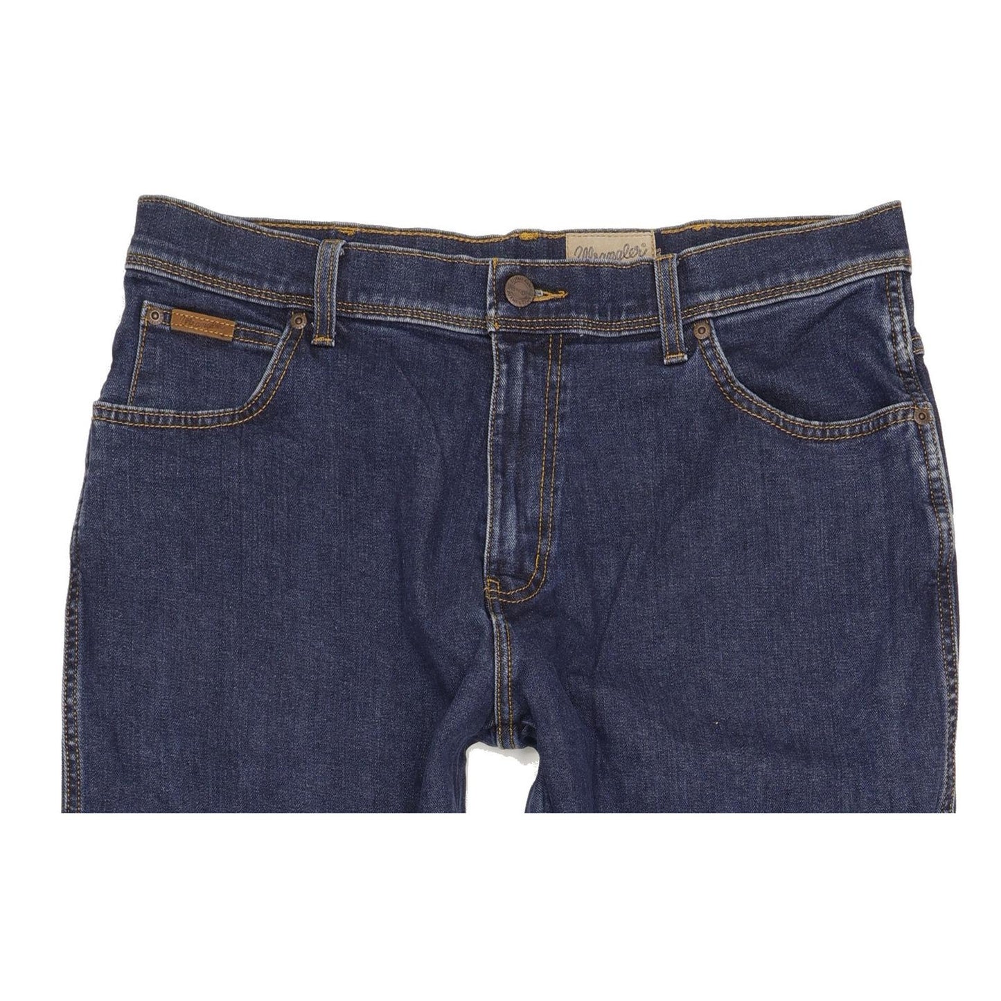 Wrangler Texas Men Blue Straight Regular Stretch Jeans W36 L32