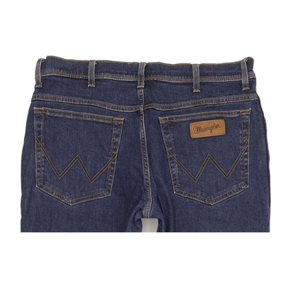 Wrangler Texas Men Blue Straight Regular Stretch Jeans W36 L32