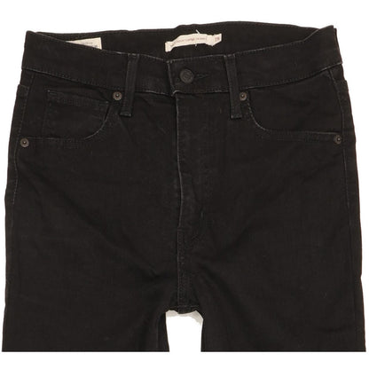 Levi's Mile Black Skinny Slim Stretch Jeans High Waisted W28 L28