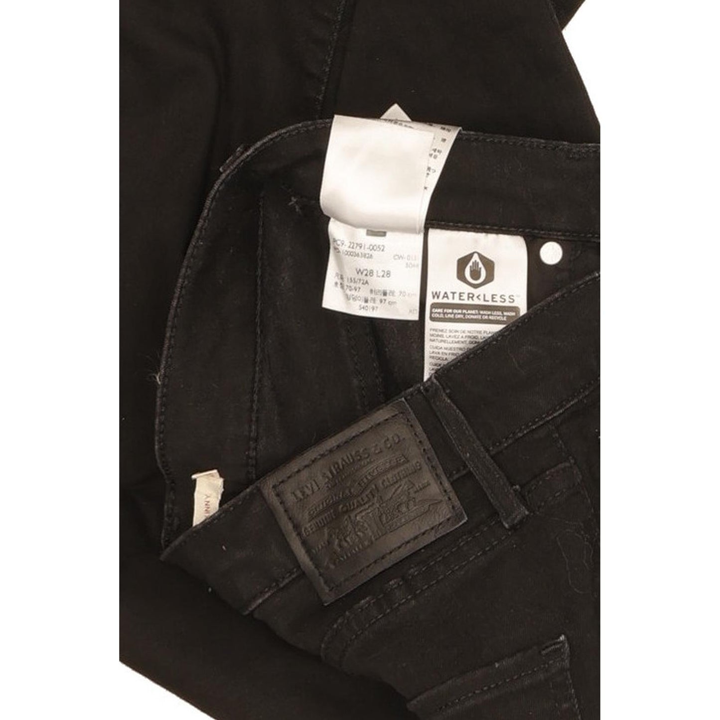 Levi's Mile Black Skinny Slim Stretch Jeans High Waisted W28 L28