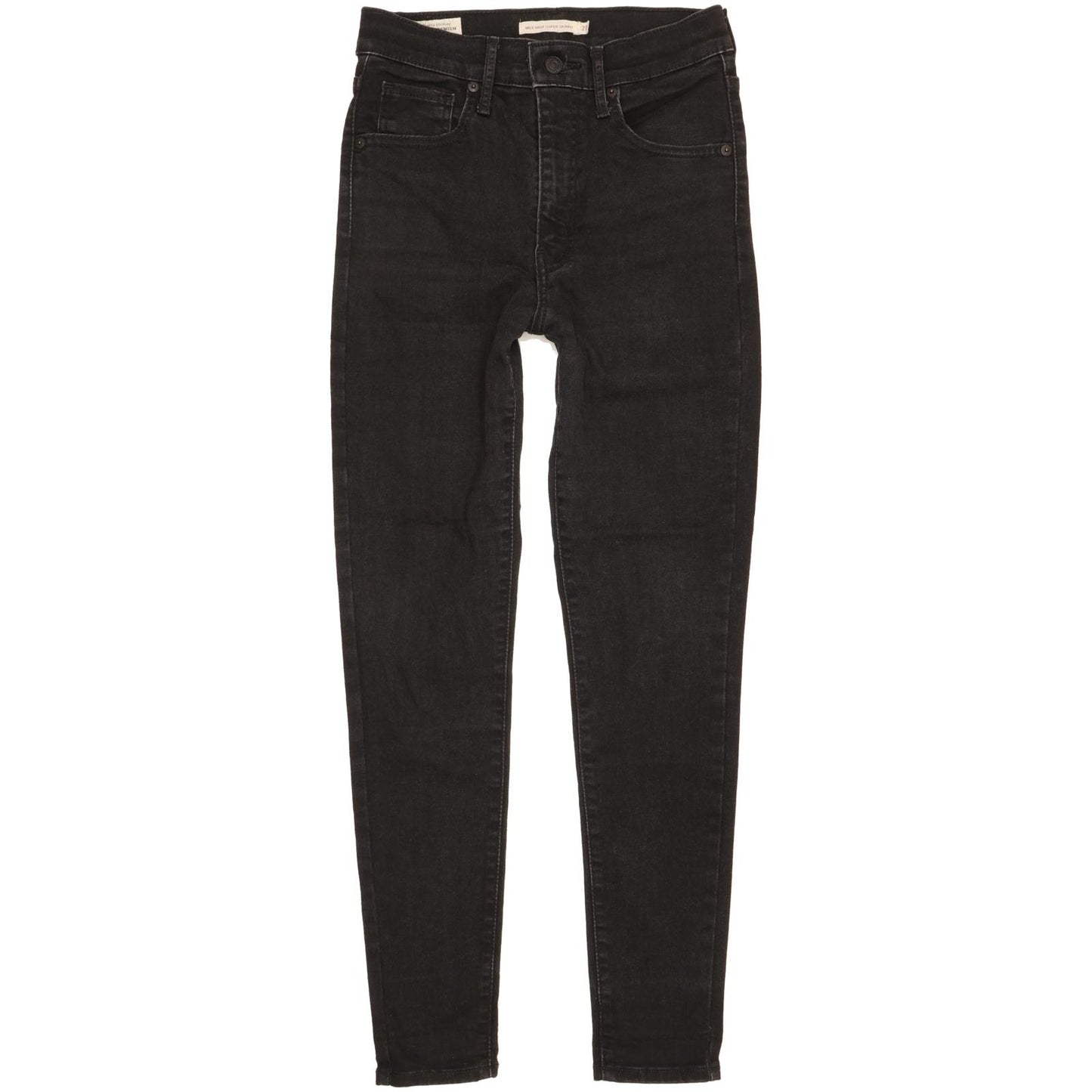 Levi's Mile Black Skinny Slim Stretch Jeans High Waisted W27 L27