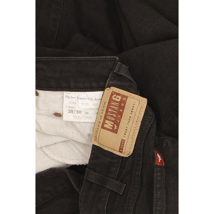 Mustang Big Sur Men Black Straight Regular Stretch Jeans W38 L30