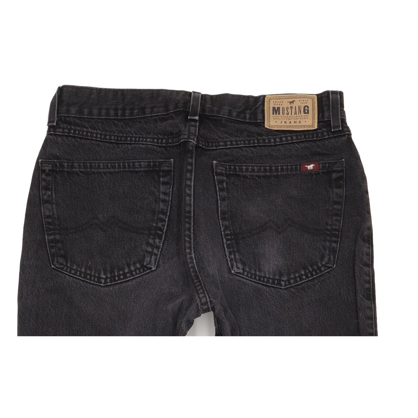 Mustang Michigan Men Black Straight Regular Jeans W34 L34