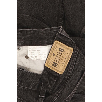 Mustang Michigan Men Black Straight Regular Jeans W34 L34
