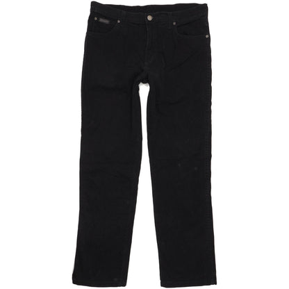Wrangler Texas Men Black Straight Regular Stretch Jeans W34 L32