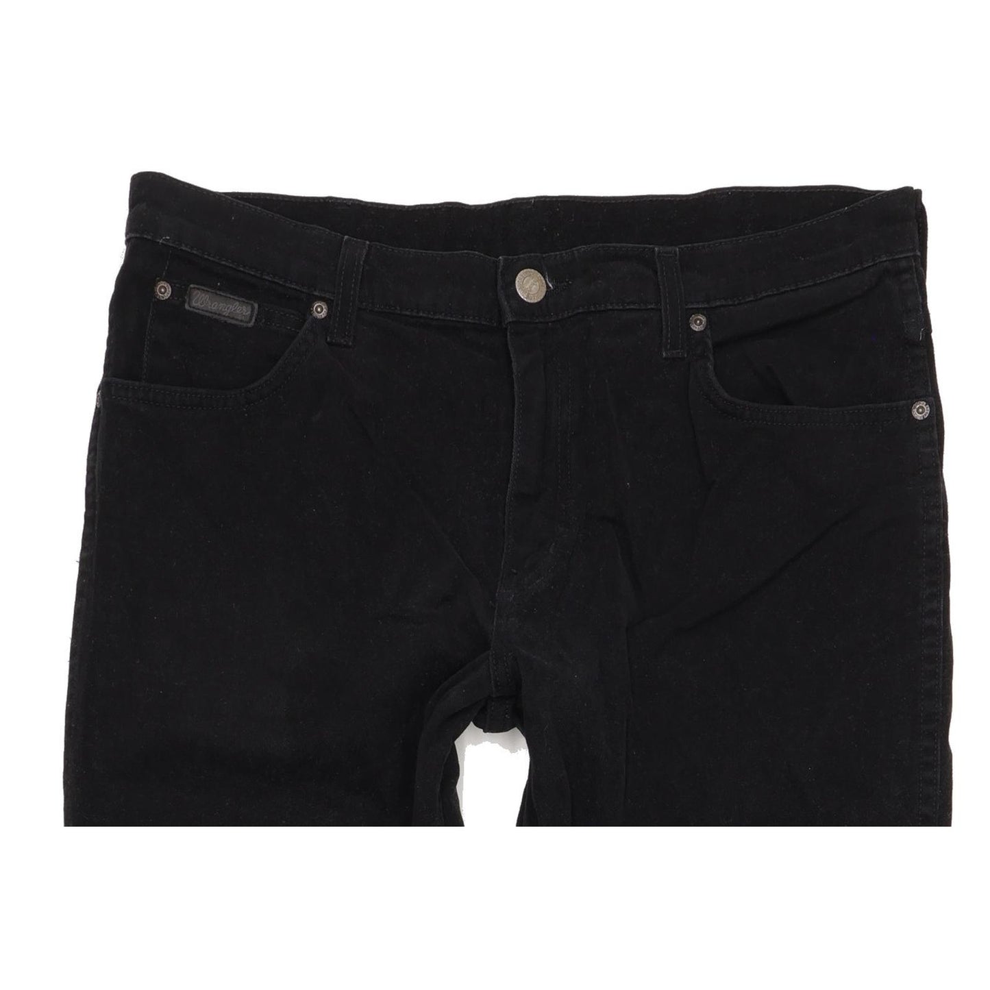 Wrangler Texas Men Black Straight Regular Stretch Jeans W34 L32