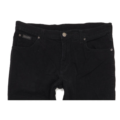 Wrangler Texas Men Black Straight Regular Stretch Jeans W34 L32
