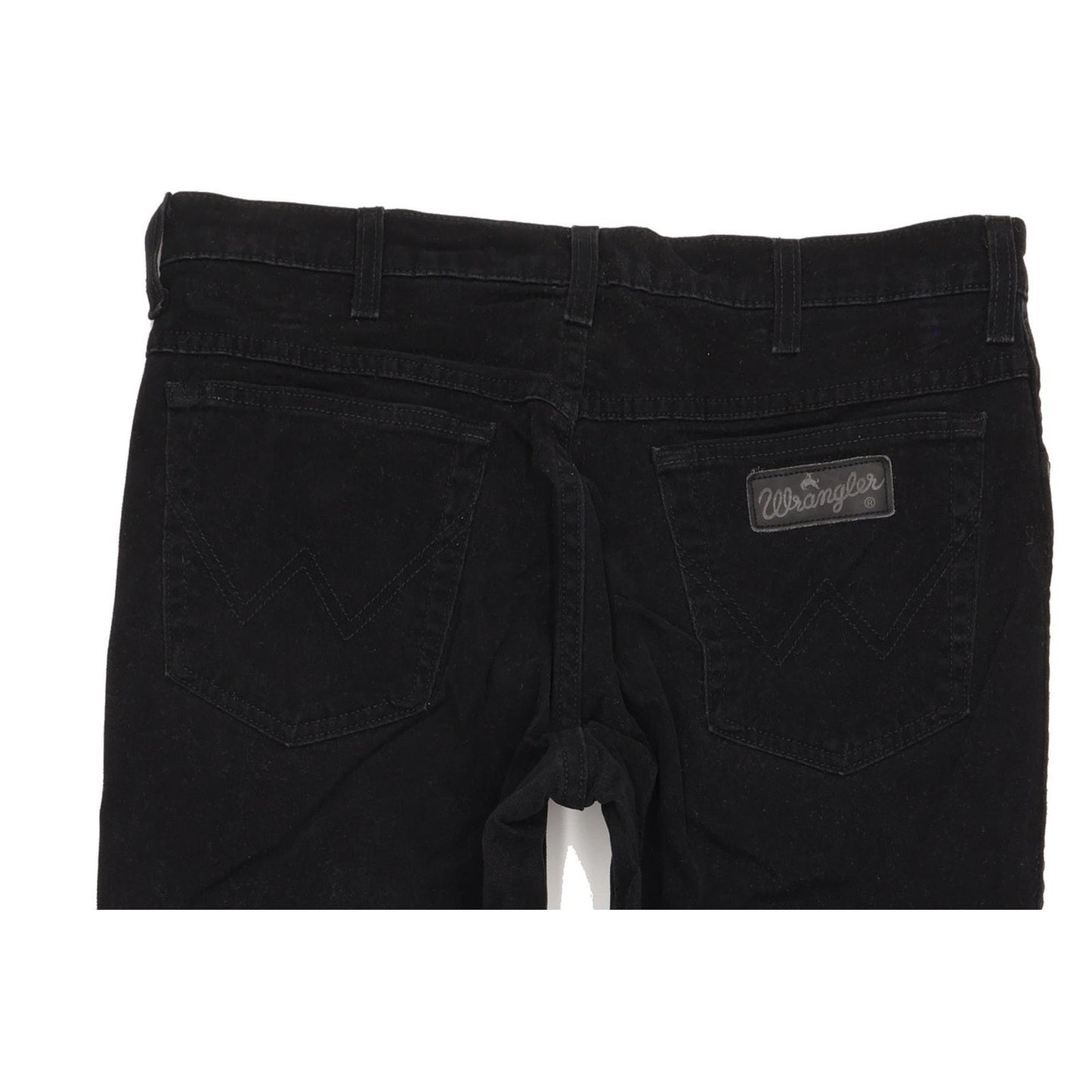Wrangler Texas Men Black Straight Regular Stretch Jeans W34 L32