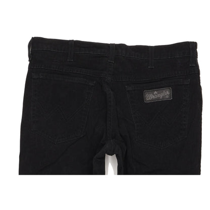 Wrangler Texas Men Black Straight Regular Stretch Jeans W34 L32