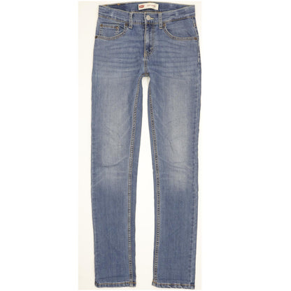 Levi's 510 Kids Blue Skinny Slim Stretch Jeans W26 L31
