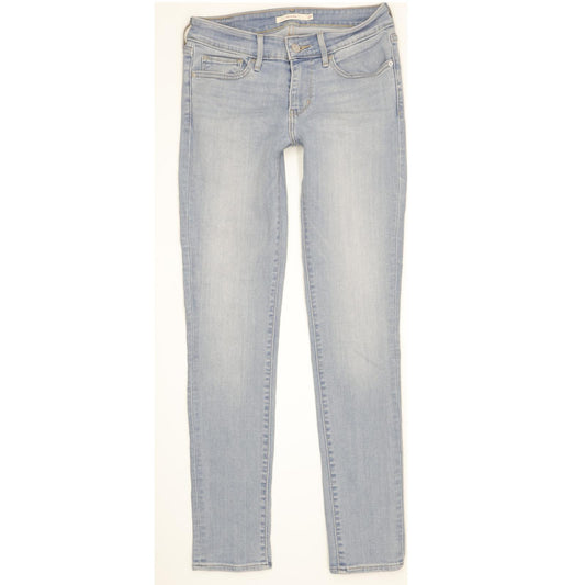 Levi's 711 Women Blue Skinny Slim Stretch Jeans W27 L30