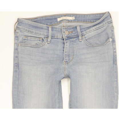 Levi's 711 Women Blue Skinny Slim Stretch Jeans W27 L30