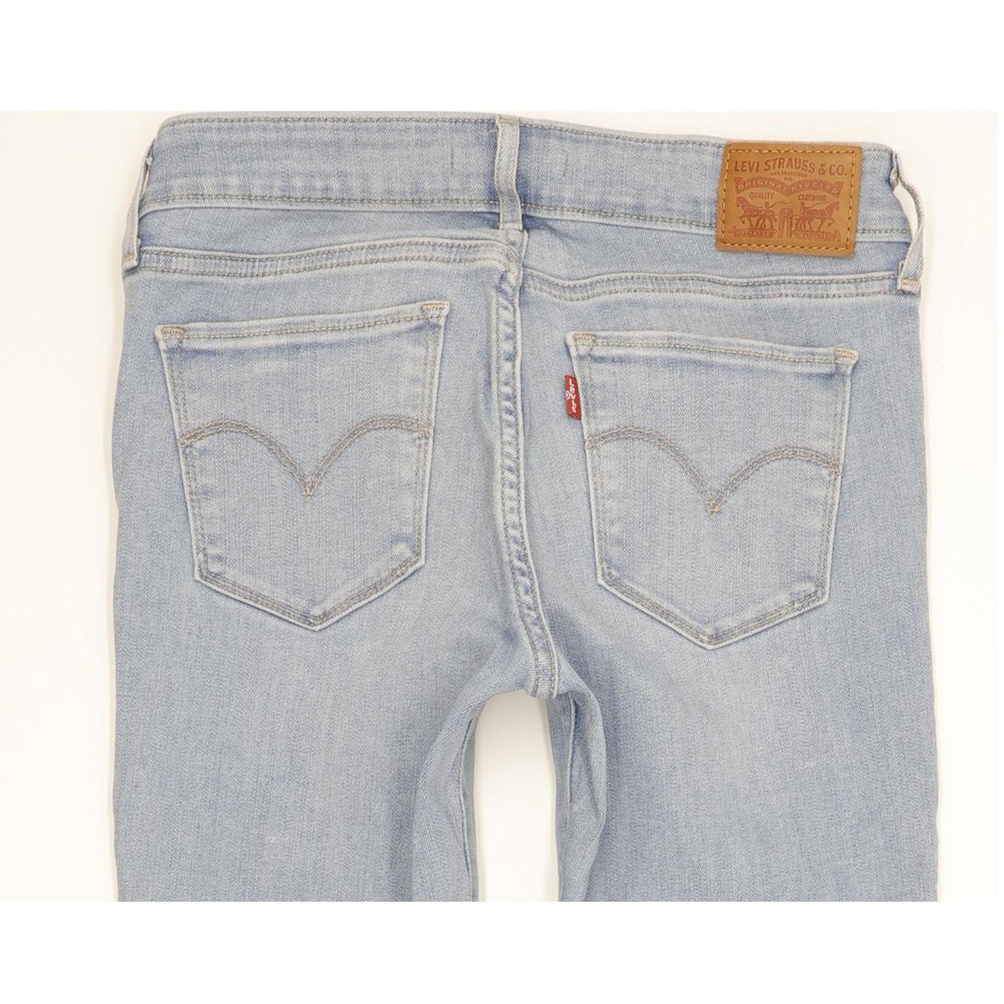 Levi's 711 Women Blue Skinny Slim Stretch Jeans W27 L30