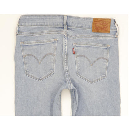 Levi's 711 Women Blue Skinny Slim Stretch Jeans W27 L30