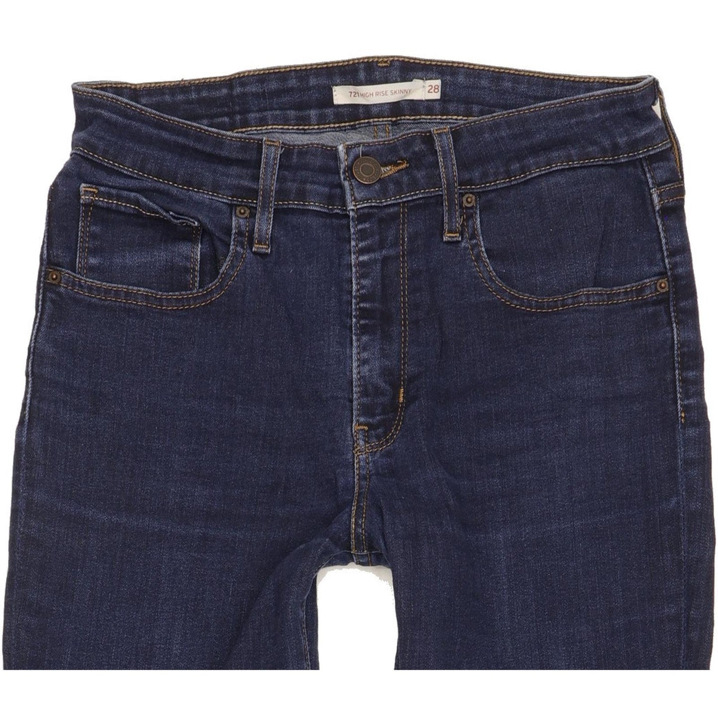 Levi's 721 Women Blue Skinny Slim Stretch Jeans W28 L32