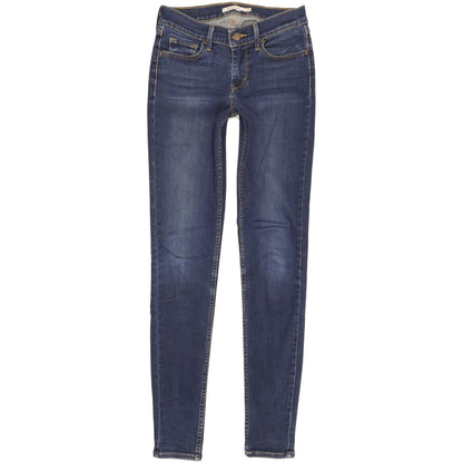 Levi's 710 Super Women Blue Skinny Slim Stretch Jeans W27 L31