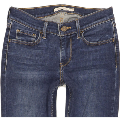 Levi's 710 Super Women Blue Skinny Slim Stretch Jeans W27 L31