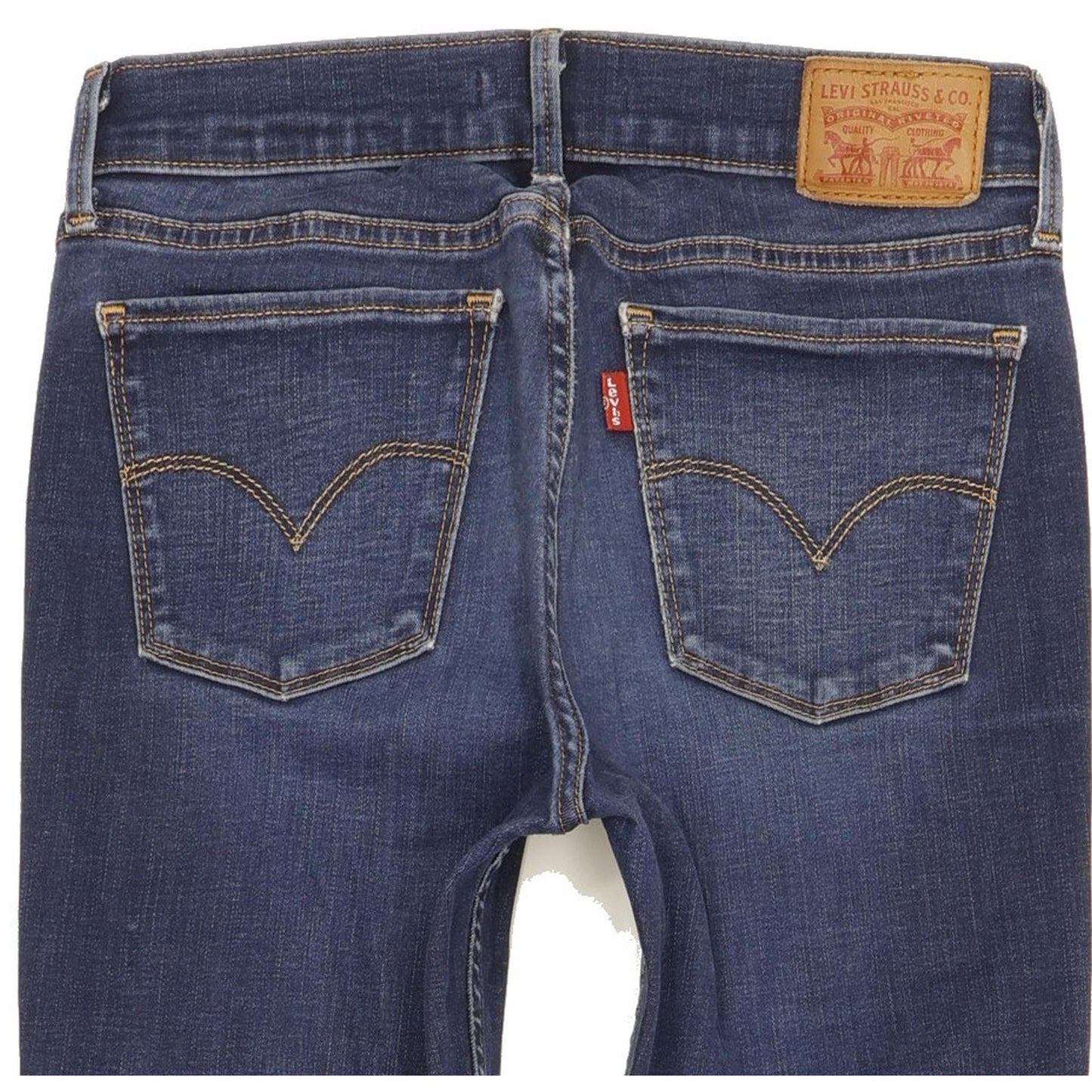 Levi's 710 Super Women Blue Skinny Slim Stretch Jeans W27 L31