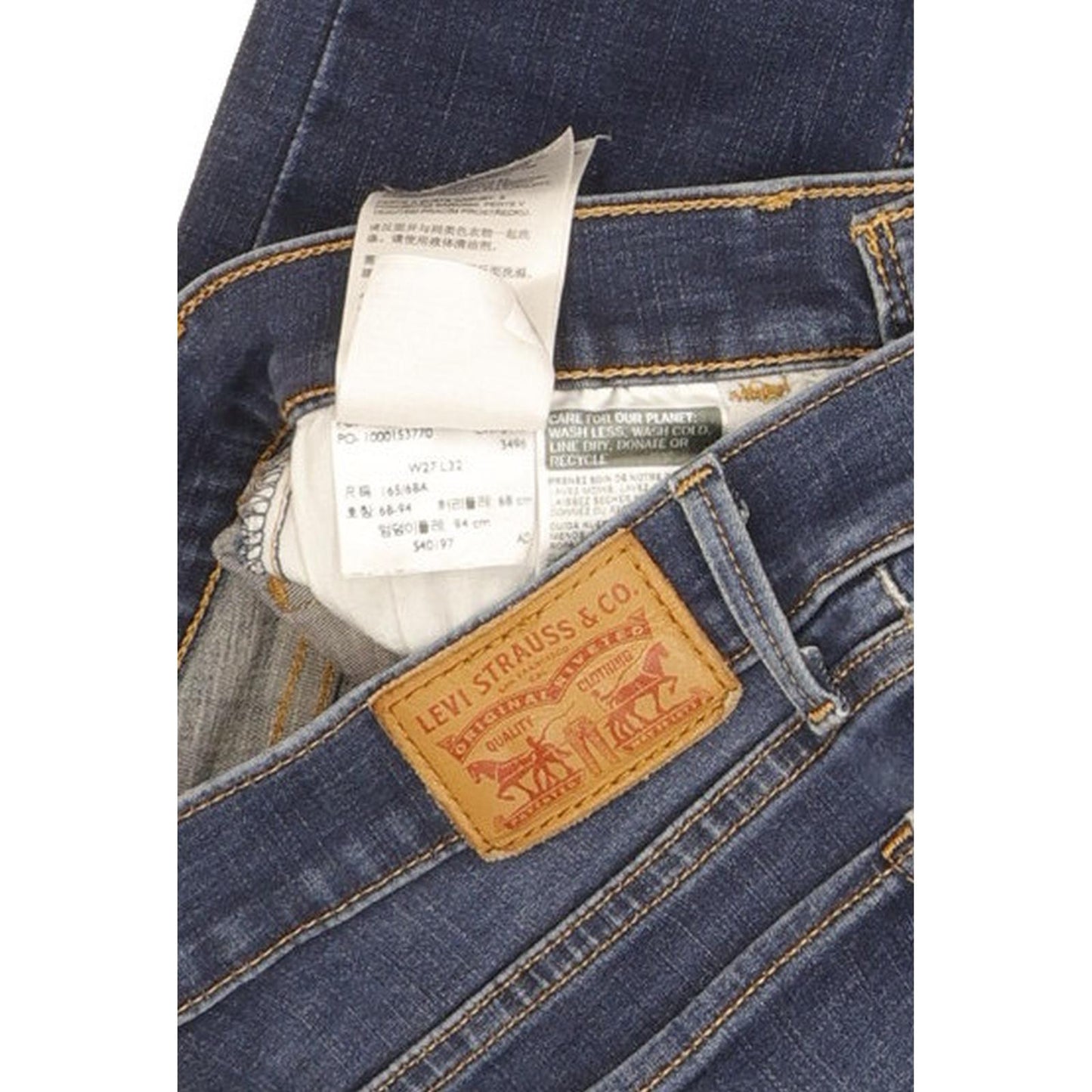 Levi's 710 Super Women Blue Skinny Slim Stretch Jeans W27 L31