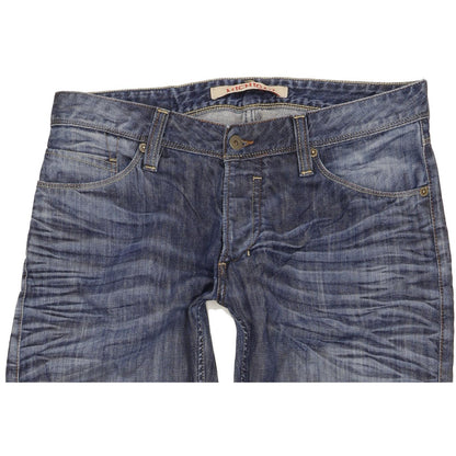 Mustang Michigan Men Blue Straight Slim Jeans W34 L31