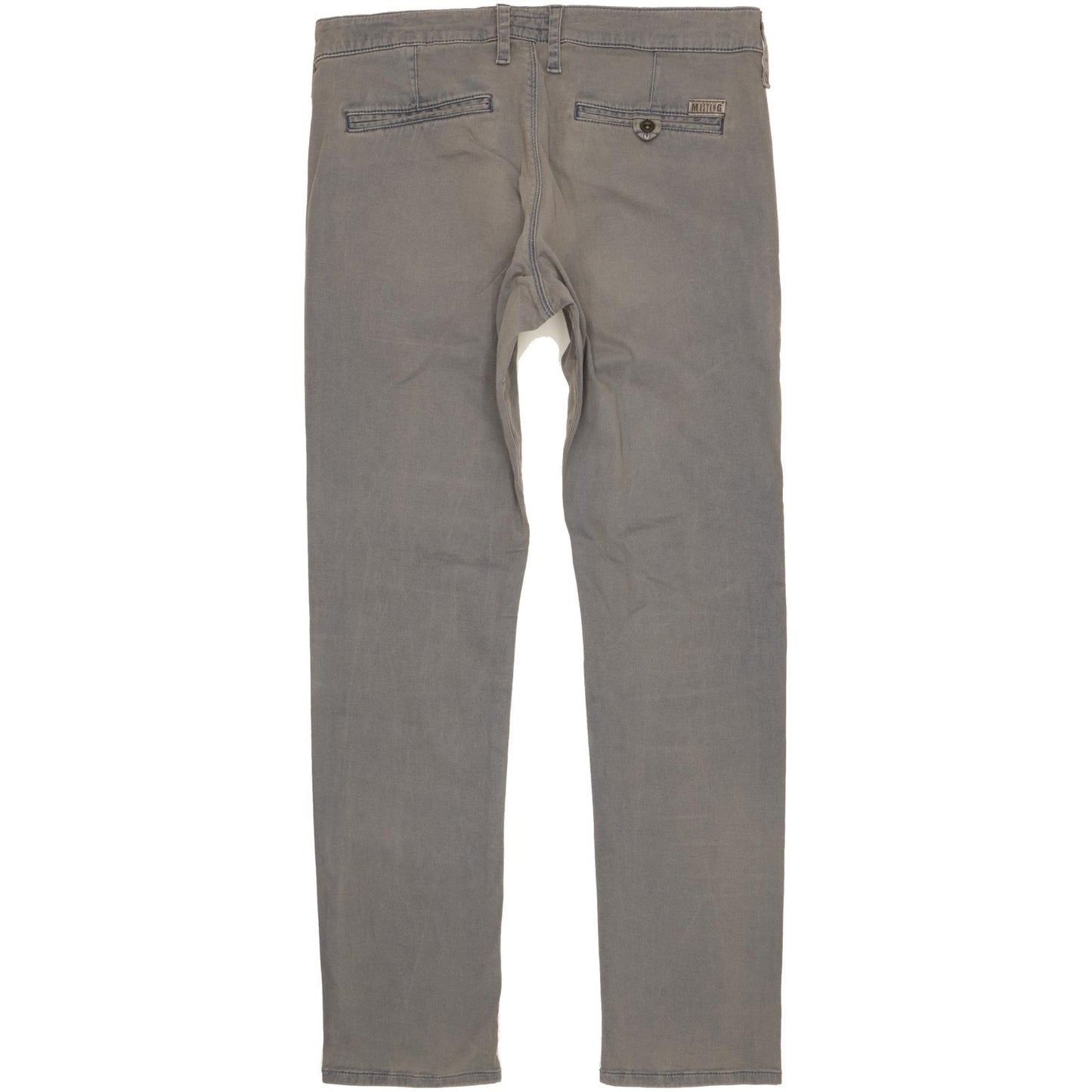 Mustang Ohio Men Blue Straight Slim Chino Stretch Jeans W33 L32