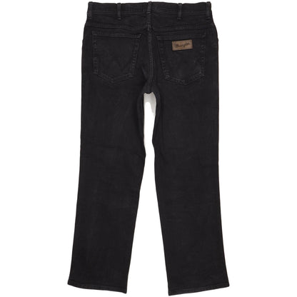 Wrangler Texas Men Black Straight Regular Jeans W35 L30
