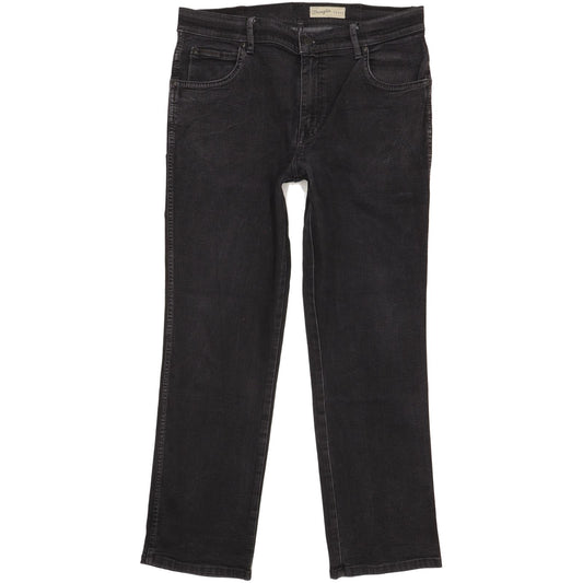 Wrangler Texas Men Black Straight Regular Jeans W34 L30