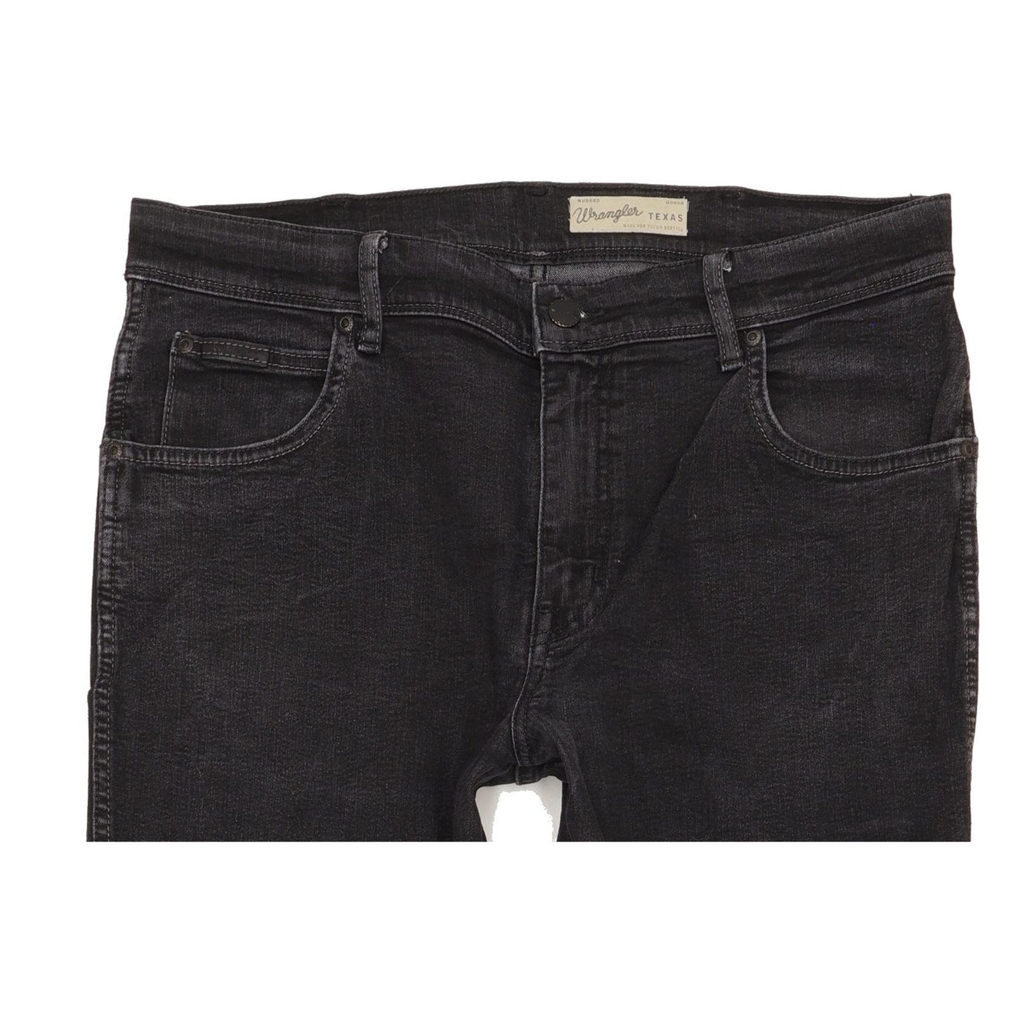 Wrangler Texas Men Black Straight Regular Jeans W34 L30