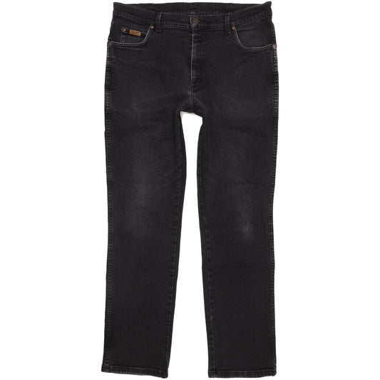 Wrangler Men Black Straight Regular Jeans W36 L33